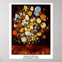 Small Bunch Of Flowers By Jan Brueghel The Elder Posters