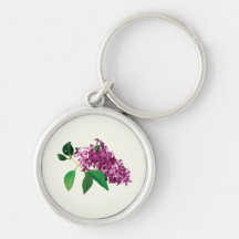 Small Cluster of Pink Lilacs Keychains