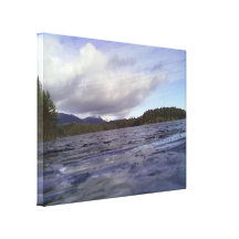 Small Lake Stretched Canvas Print