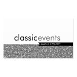 SMART BUSINESS CARD simple glittery effect silver