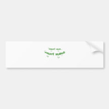 Smart man and maind fun in-Holiday Bumper Sticker
