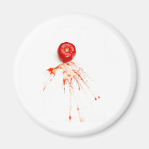 Smashed Tomato Magnet