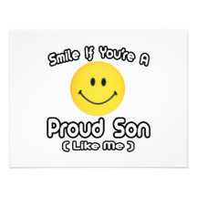 Smile If You're a Proud Son (Like Me) Personalized Announcement