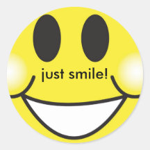 SMILE ROUND STICKERS