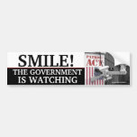 "SMILE, THE GOVERNMENT IS WATCHING" BUMPER STICKERS