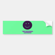 Smiles! The Universal Language Bumper Sticker