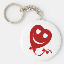 Smiley Balloon Keychain