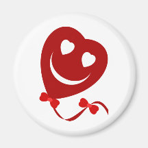 Smiley Balloon Magnet