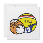 Smiley Basketball Tshirts and Gifts Custom Invites