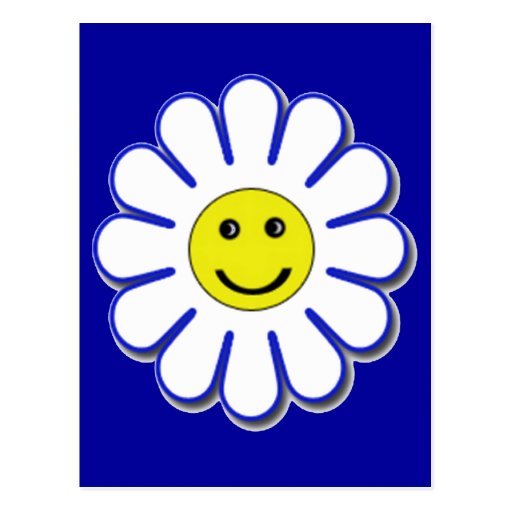 Smiley Daisy Postcard