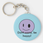 smiley, Don't worry, be happy! Key Chains