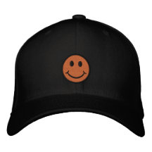 Smiley Embroidered Baseball Cap