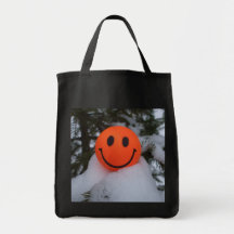 Smiley Face-Christmas Trees Outside Bag