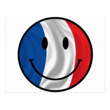 Smiley France Post Card