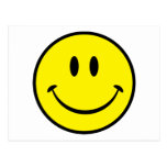 Smiley Happiness Face Postcard