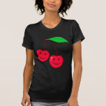 smiley happy face cherries t-shirts