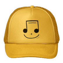 Smiley Notes Mesh Hats