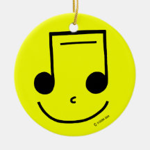 Smiley Notes Ornament