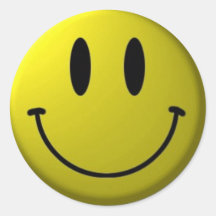 Smiley Round Sticker