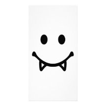 Smiley Vampire Photo Card Template
