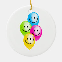 Smilie Balloons Ornaments