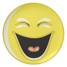 Smilie face laughing plates
