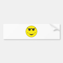 smilie Sonnenbrille sunglasses Autosticker