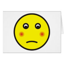 smilie verschämt ashamed karten