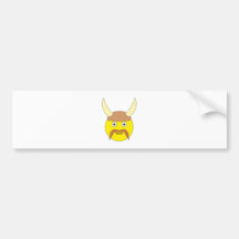 smilie Wikinger Viking Autoaufkleber