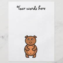 Smiling brown bear full colour flyer