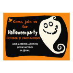 Smiling ghost invitation card