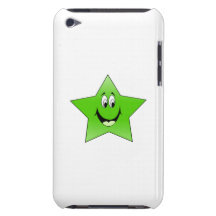 Smiling Green Star iPod Touch Cover