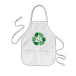 Smiling Recycle Symbol Kid's Apron