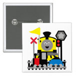 Smiling Train Buttons