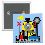 Smiling Train Pinback Buttons
