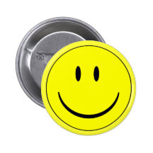 Smily face bottin pin