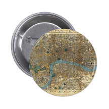 Smith's new map of London 1860 Button