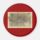 Smith's new map of London 1860 Fridge Magnets