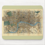 Smith's new map of London 1860 Mousepad
