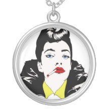 smoker woman necklaces