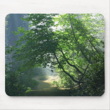 Smokey Paths Trails Forests Woods Mouse Pads