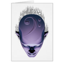 Smokin' Bass Head Card