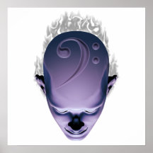Smokin' Bass Head Posters