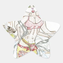 Smoking hot Fire fighting bunny.jpg Stickers