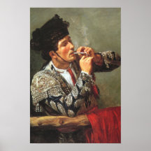 Smoking Matador Print