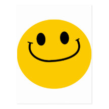Smug smiley postcards
