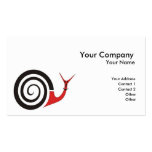Snail character business card templates