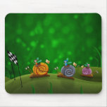 Snail Racing Mouse Pads