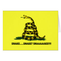 Snake? Funny gamer parody Cards