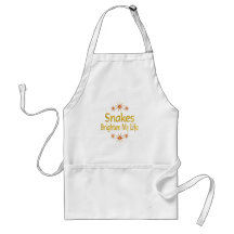 Snakes Brighten My Life Aprons